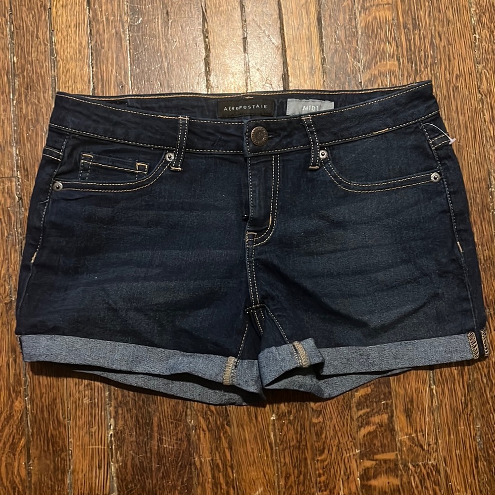 Aeropostale midi denim shorts